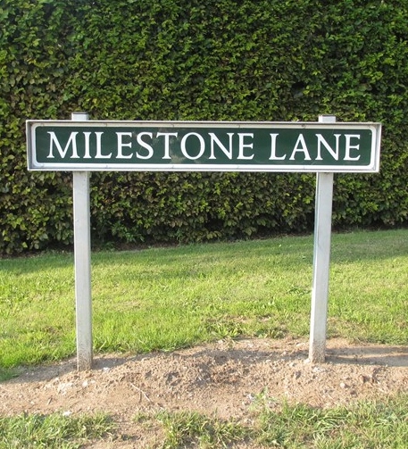 A Milestone Lane at Pinchbeck, Lincolnshire